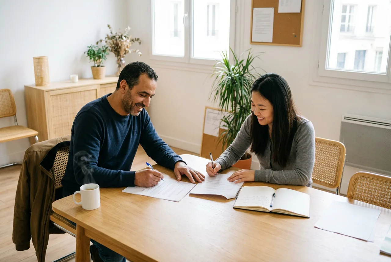 Alternance entre le poste de travail en entreprise et les cours en CFA sur un même calendrier