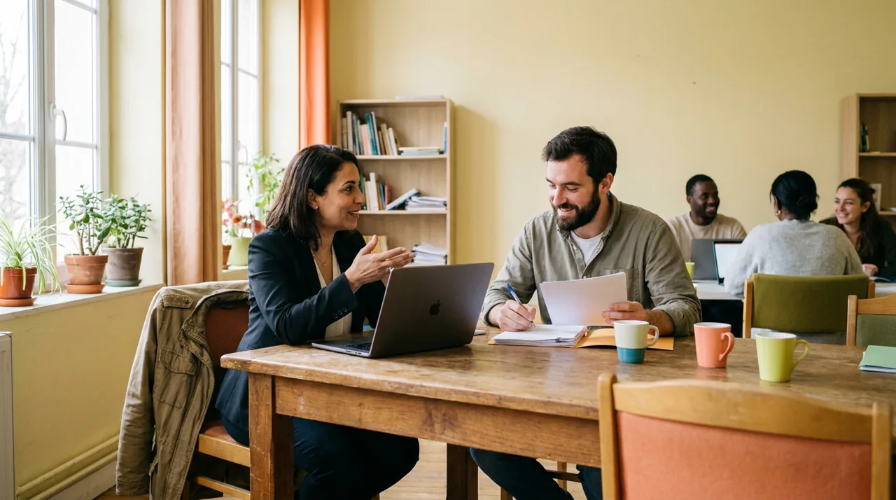 Contrôle DREETS d'un organisme de formation : agent vérifiant un dossier de formation