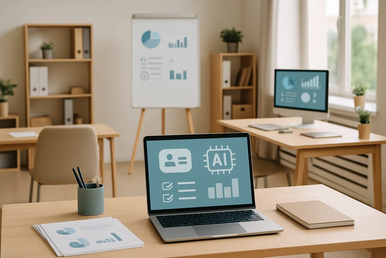 Équipe d'un organisme de formation utilisant l'intelligence artificielle au quotidien